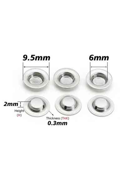 PowerMaster 18650 Lityum Pil Pozitif Kutup Ucu 9.5x6.0x2.0x0.3mm (50'li Paket) - Görsel 2