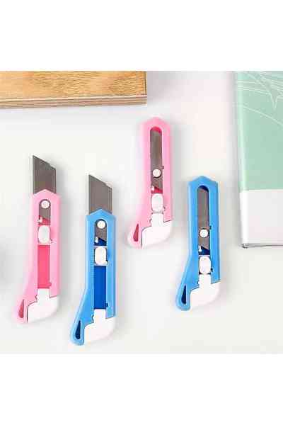 Powermaster PM-24784 Çelik Bıçaklı Mini Tekli Falçata Maket Bıçağı - Görsel 2