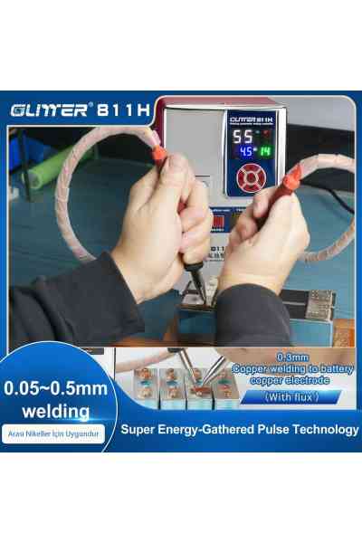 Glitter 811H Şarjlı Pil Profesyonel Bakır - Nikel Punta Kaynak Makinesi 36KW/42KW 7000A - Görsel 5