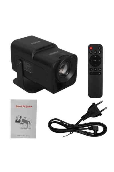 Projeksiyon Cihazı Hello HY320 Android 11 Akıllı LED Ayarlanabilir Projeksiyon FHD Kablosuz Görüntü Aktarım Destekli Ev Sinema Sistemi - Görsel 4